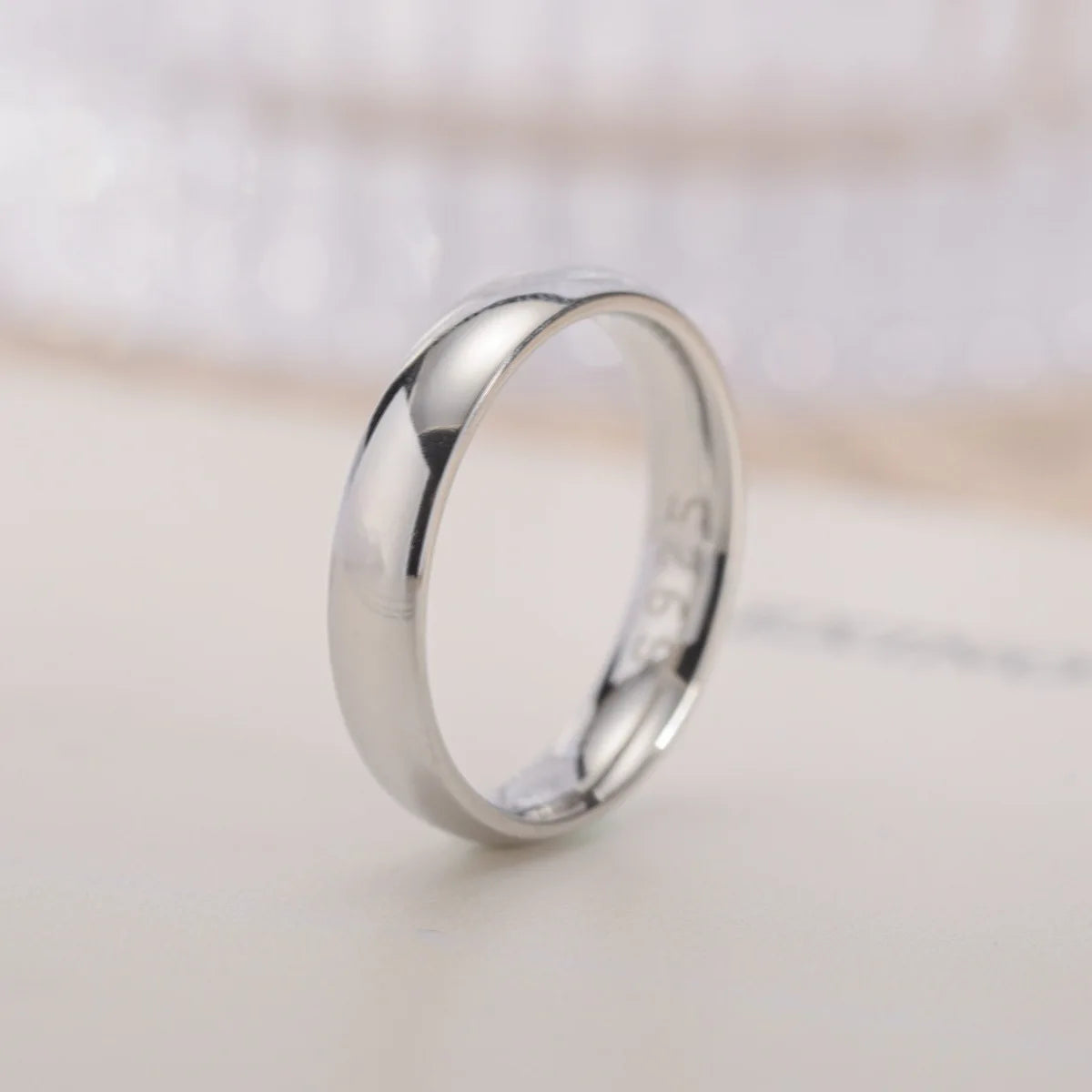 Gold Plated Ring Colour Fashion Women's Simple Couple's Wedding Ring Engagement Jewellery Gift